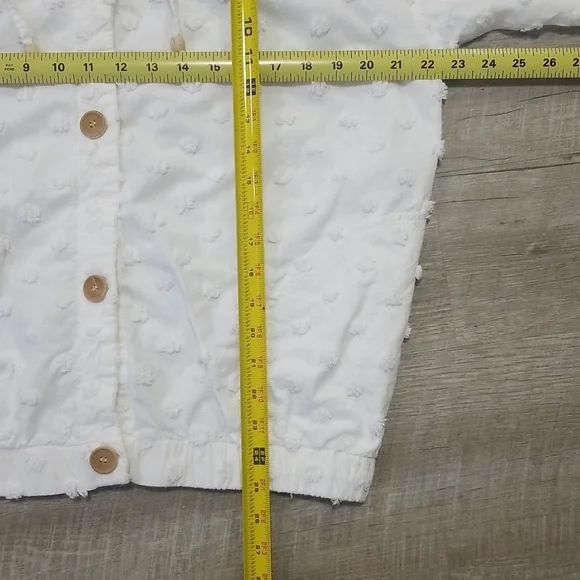 Produce Company - Off-White Textured Button Up Jacket - Picture 12 of 12